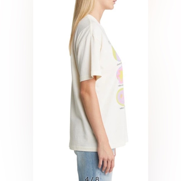 Better Your Day Recycled Bland Graphic Tee in Washed White | New No Tags | XS/S - Picture 5 of 10